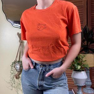 Bright Orange Tickle Fish Graphic